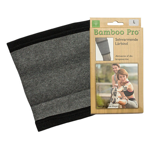 Bamboo Pro Lårbind  Str  L Selvvarmende