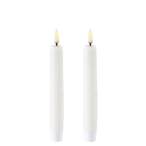 Uyuni Lighting Led Kronelys  Nordic White  Smooth  2 Pack  2 3x15