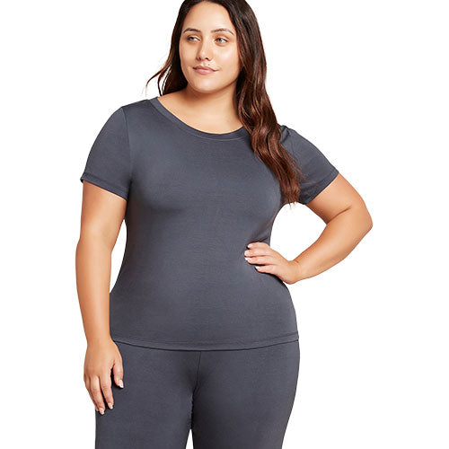 Boody Goodnight Sleep Tee Storm Str  Xs