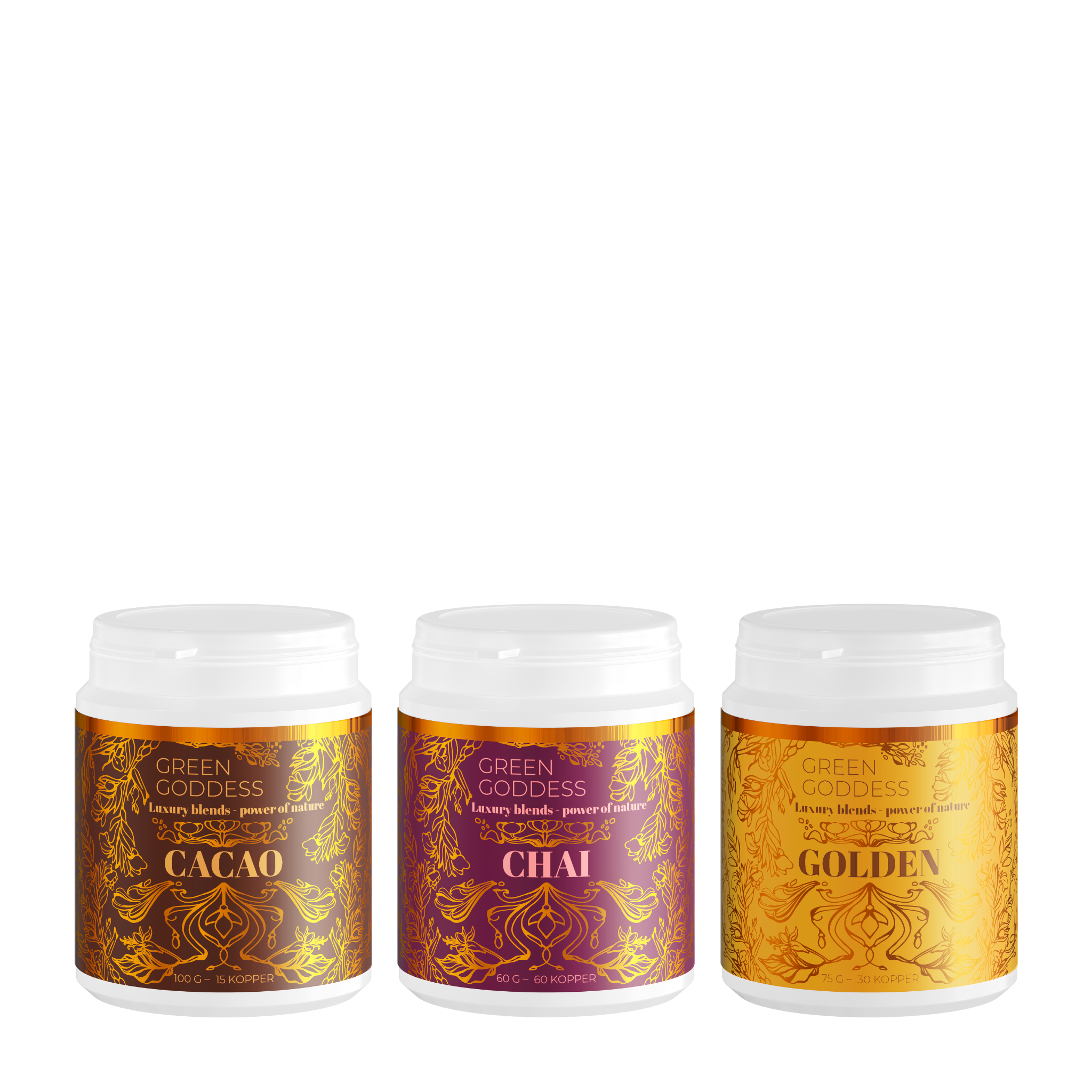 Cacao Blend   Chai Blend   Golden Blend
