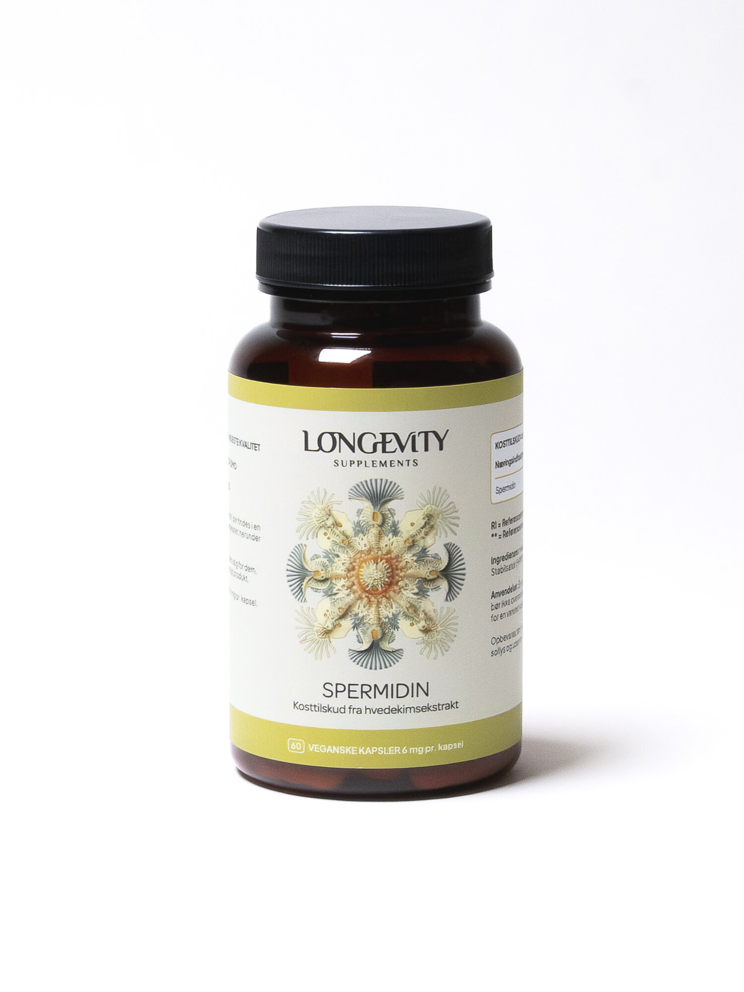 Longevity Supplements Spermidin 6mg   60 Kapsler