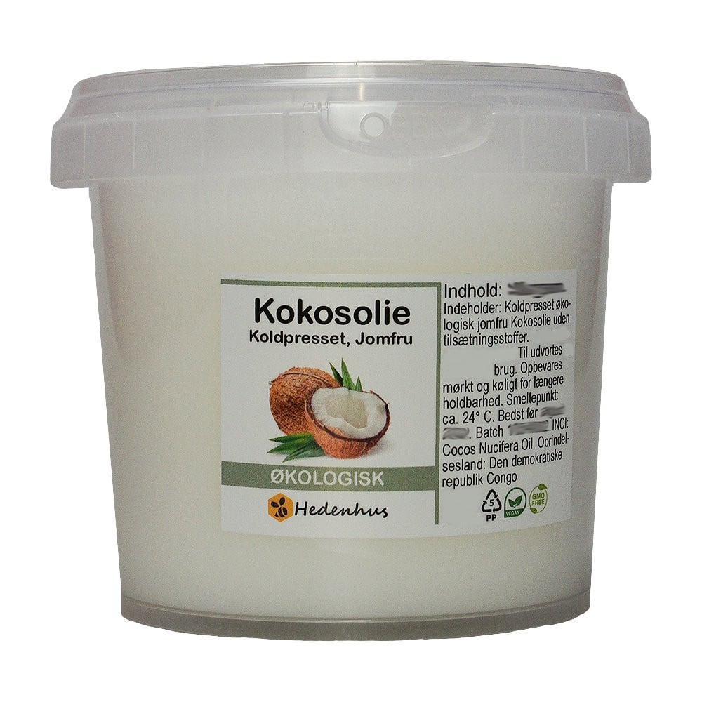 Kokosolie  Jomfru økologisk   1 Kg