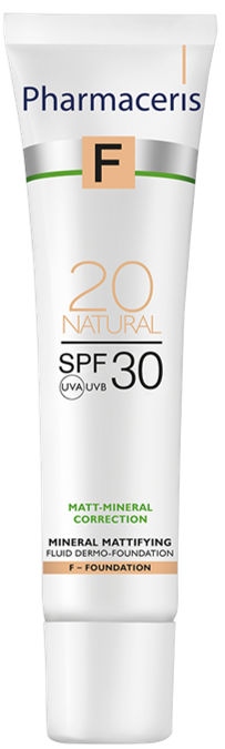 Pharmaceris F Matterende Foundation  Spf 30 Natural 20  30ml