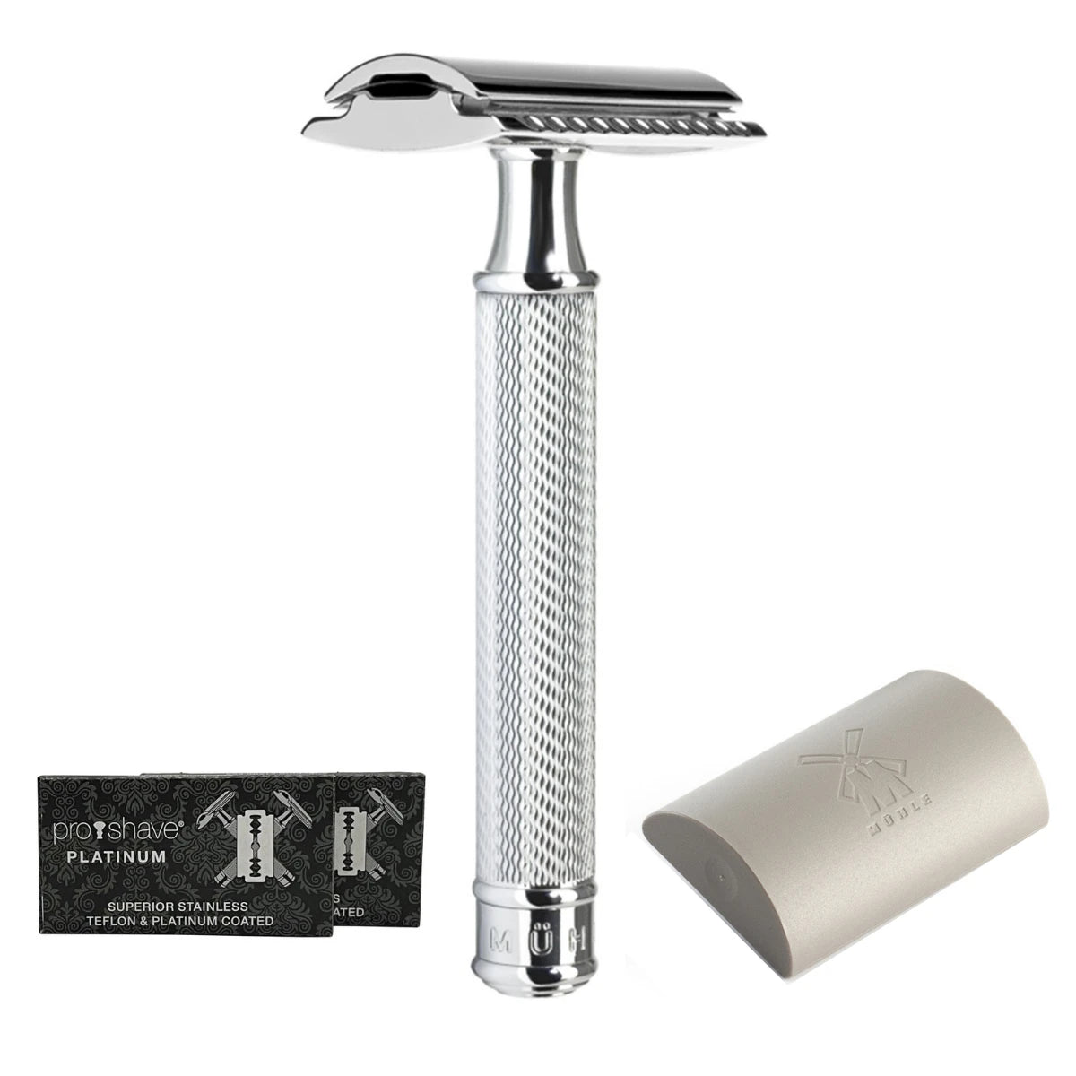 M? Hle Shaving Sæt Med R 89 Skraber  Klingebeskytter Og 10 Stk  Barberblade