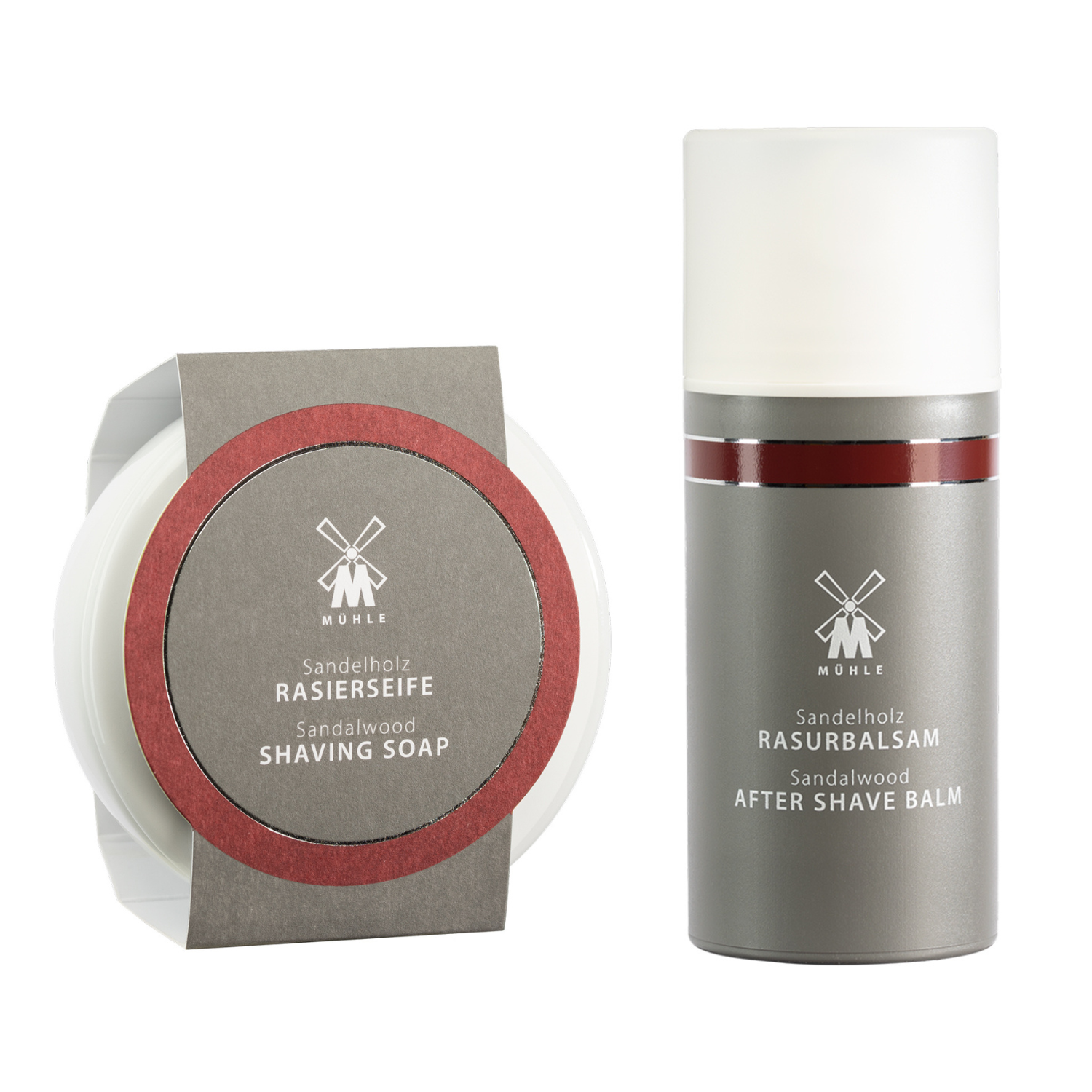M? Hle Shaving Sandeltræ Sæt  Barbersæbe Og Aftershave Balm