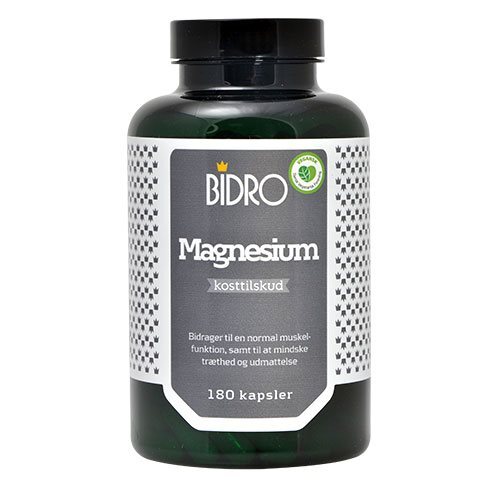 Bidro Magnesium   180 Kapsler