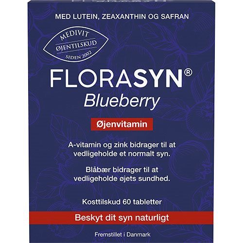 Florasyn Blueberry   60 Tabletter