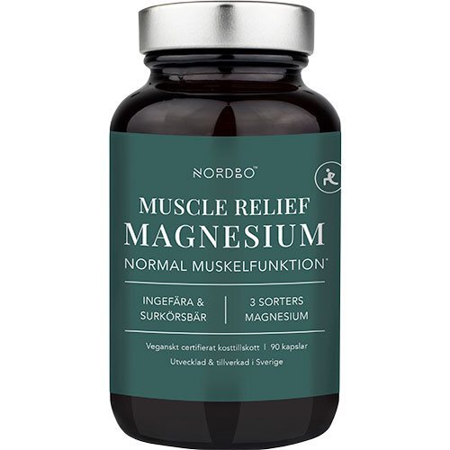 Muscle Relief Magnesium   90 Kapsler