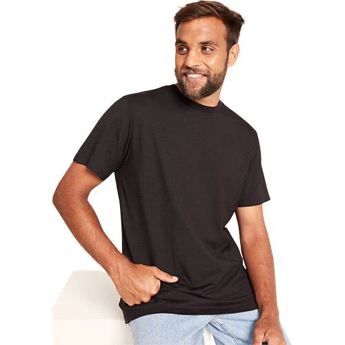 Men S Classic Crew Neck T Shirt Sort Str  Xl