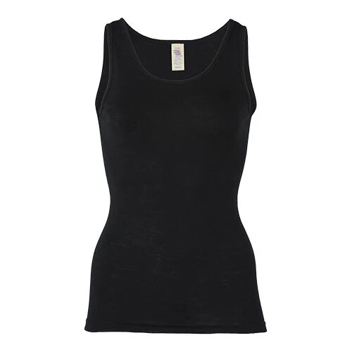 Top  Uld Silke  Black  Str  42 44
