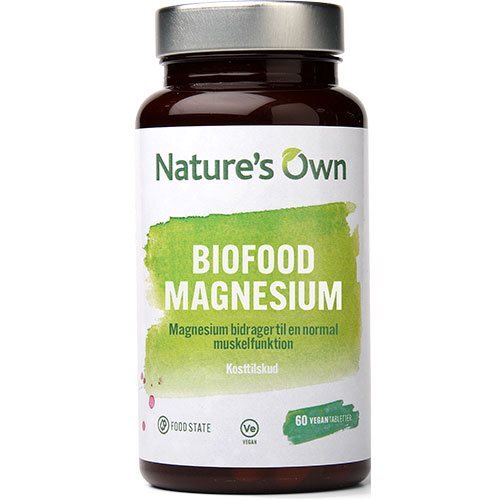 Natures Own Biofood Magnesium   60 Tabletter