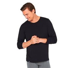 T Shirt Herre Langærmet Sort Str  M