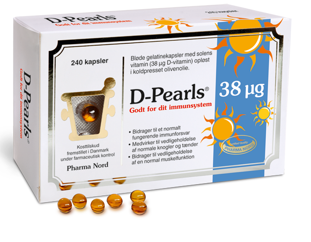 D Pearls 38 Mikrogram   240 Kapsler
