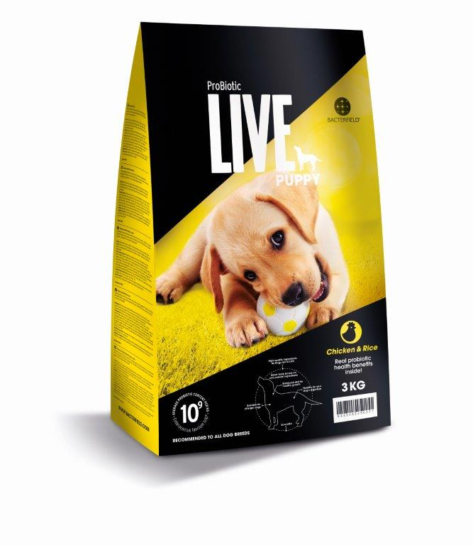 3 Kg  Probiotic Live Puppy   Hvalpefoder Med Kylling