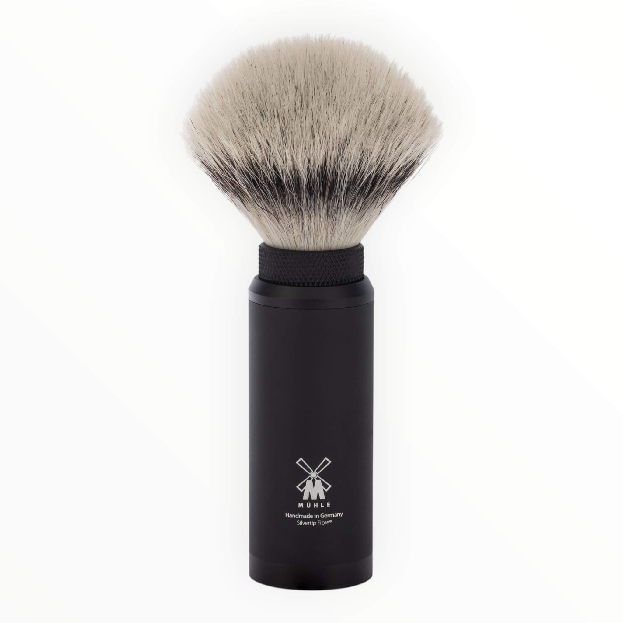 M? Hle Shaving Rejsebørste Silvertip Fibre?  21 Mm  Mat Sort