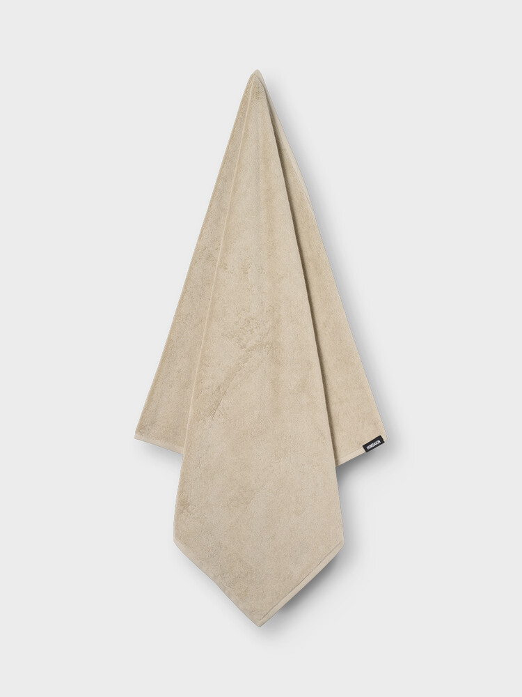 Humdakin Badehåndklæde I økologisk Bomuld  Light Stone  150x75cm