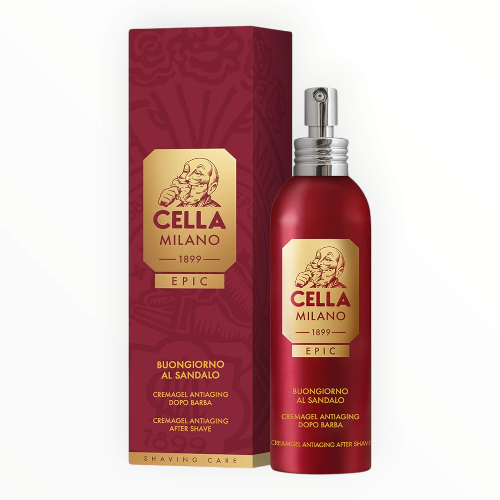 Cella Milano Epic Aftershave Cream Gel  Anti Aging  Buongiorno Al Sandalo  100 Ml