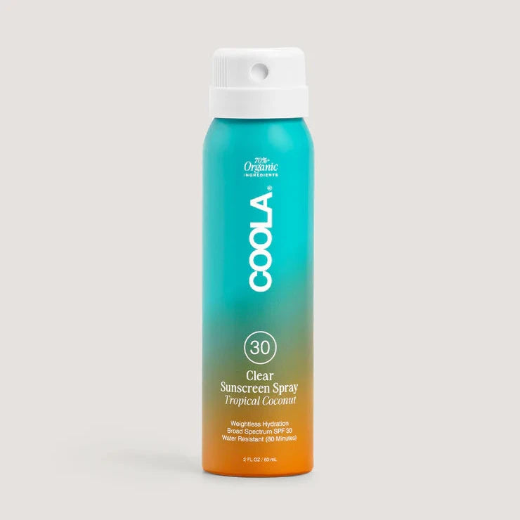Coola Clear Sunscreen Spray Tropical Coconut Spf30 177ml