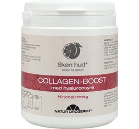 Natur Drogeriet Collagen Boost Med Hyaluronsyre   Hindbærsmag  350g