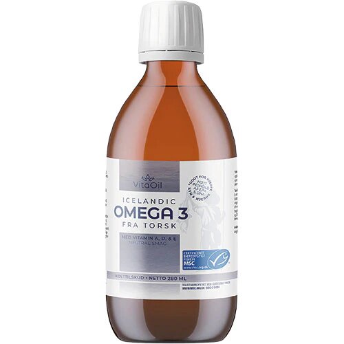 Vitaoil Icelandic Omega 3 Fra Torsk   280 Ml