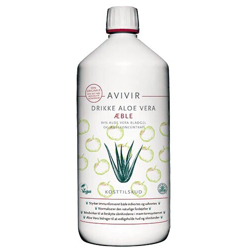 Avivir Drikke Aloe Vera Med æblesmag   1000 Ml