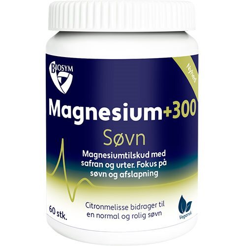 Biosym Magnesium 300 Søvn  60kap
