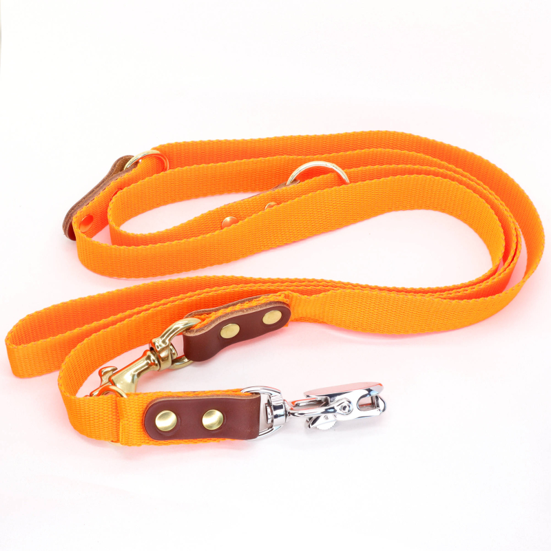 Orange Hundesnor   Markprøveline Med Quickudløser 25mm X 250 Cm