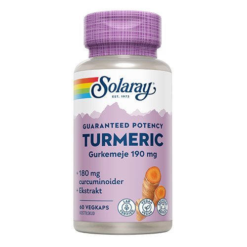 Solaray Turmeric   60 Kapsler