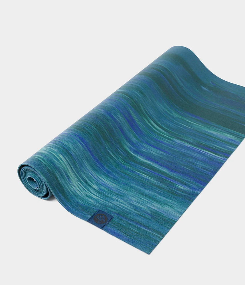 Manduka Eko Super Lite Rejse Yogamåtte 1 5mm  Blue Toad Marble