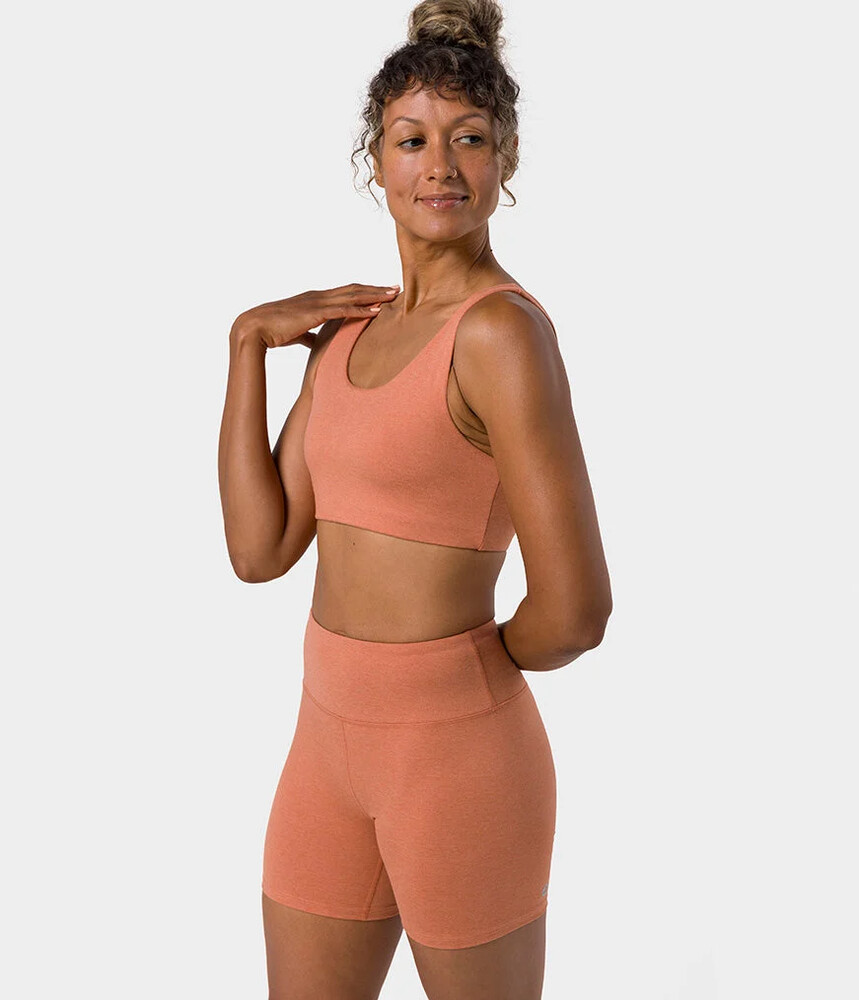 Manduka  Quot Dhara Quot  Bra  Clay Heather