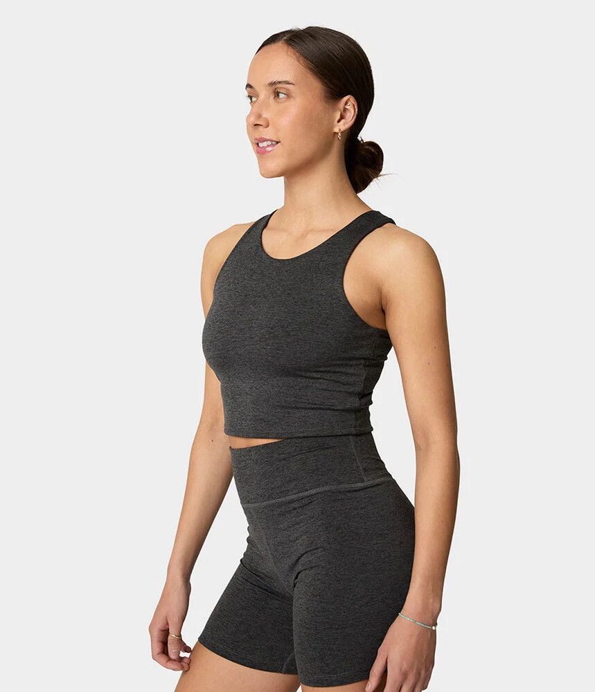 Manduka  Quot Dhara Quot  Tank  Phantom Heather