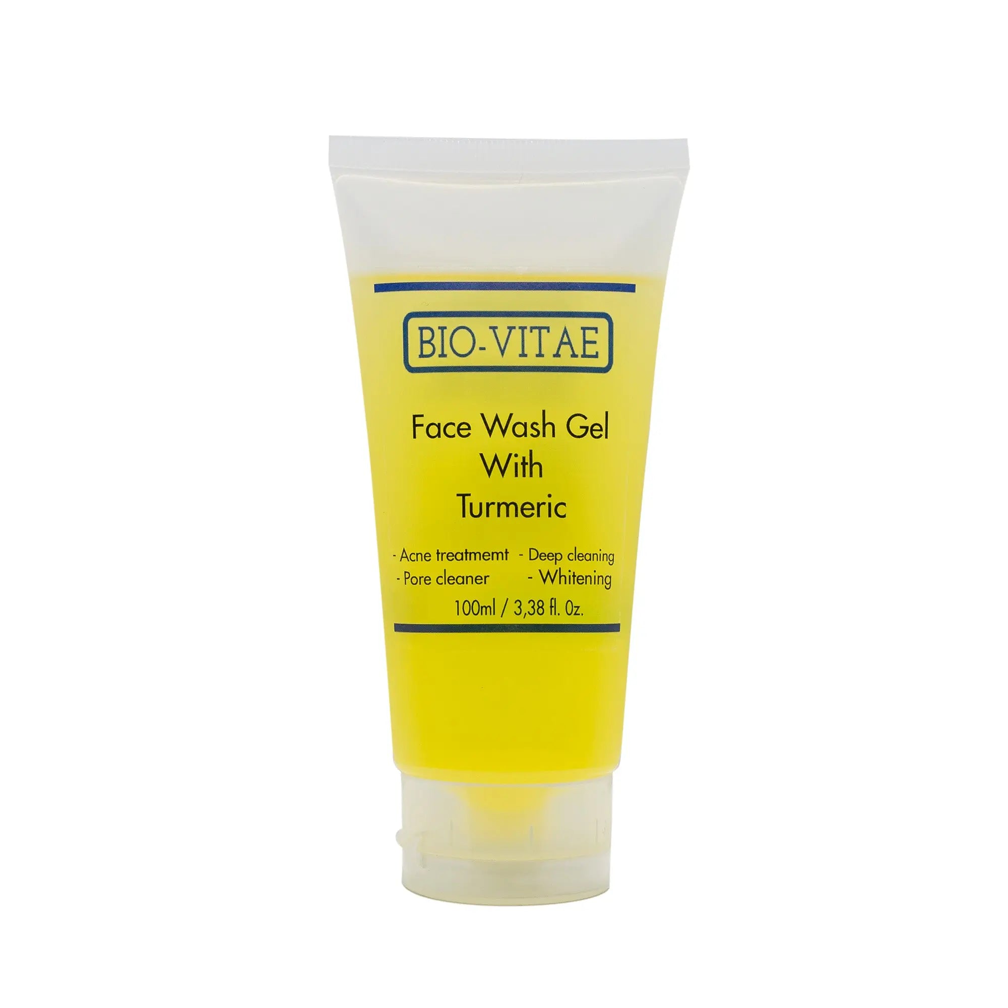 Bio Vitae Face Wash Gel Gurkemeje   Mild Cleansing Foam Til Alle Hudtyper