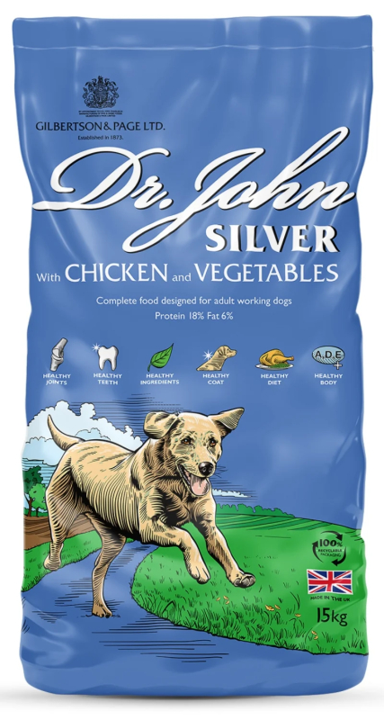 15 Kg Dr  John Silver Light Med Kylling Og Grøntsager