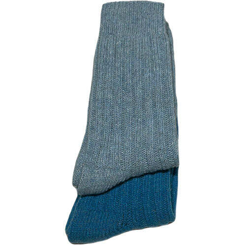 Tykke Merinostrømper Light Blue Turqouise 39 42   1 Par