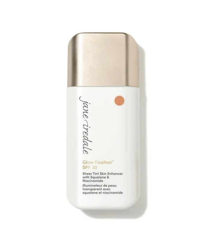 Jane Iredale Glow Fixation Spf 30 Sheer Tint   Light Medium To Medium  40ml