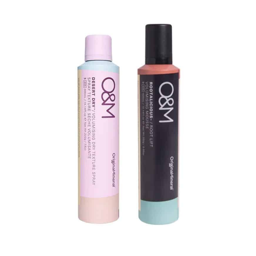 O M Desert Dry Voluminizing Texture Spray 300ml   Rootalicous Voluminizing Mousse 300ml