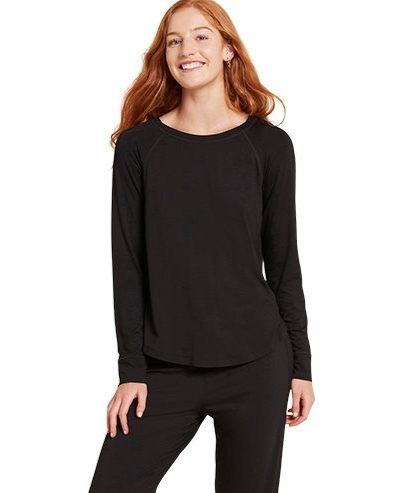 Boody Goodnight Raglan Sleep Top Sort Str  L