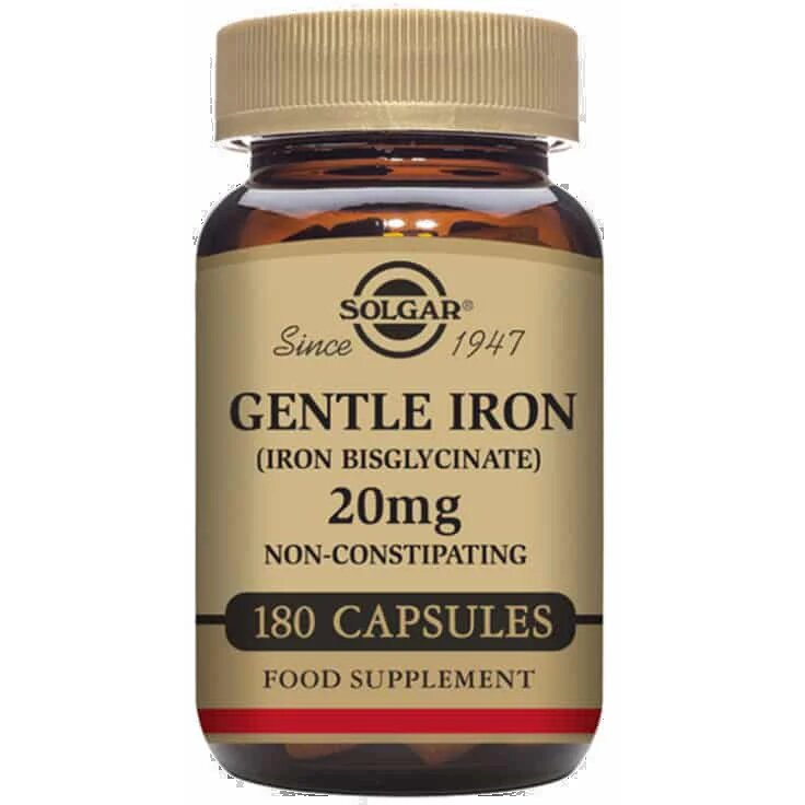 Gentle Iron 20 Mg   180 Kapsler